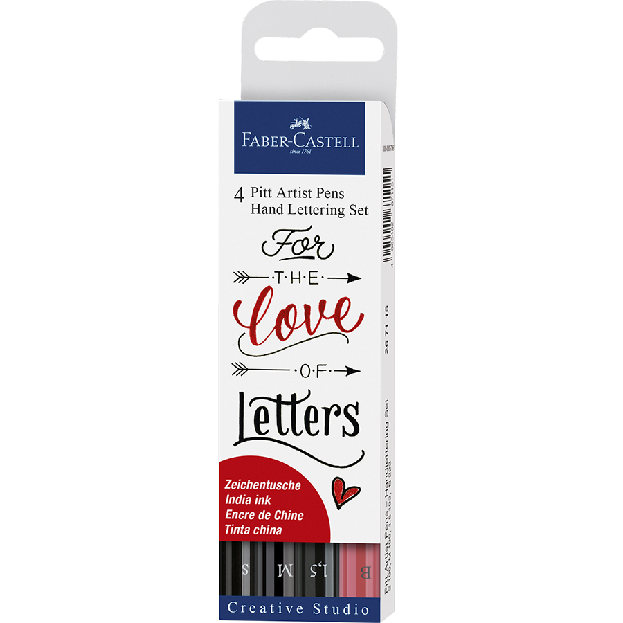 FABER CASTELL HAND LETTERING REDS SET OF 4