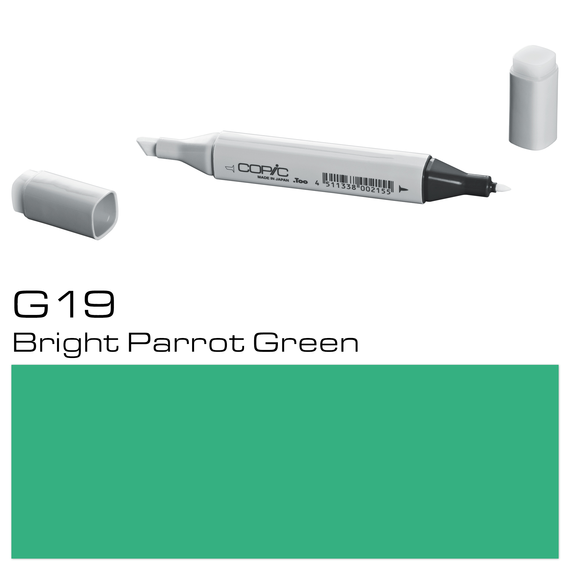 COPIC MARKER BRIGHT PARROT GREEN G19