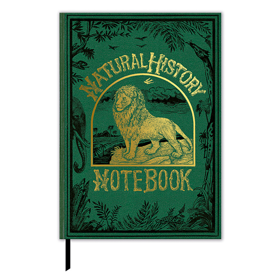 NATURL HISTORY LION BOOK COVER JOURNAL