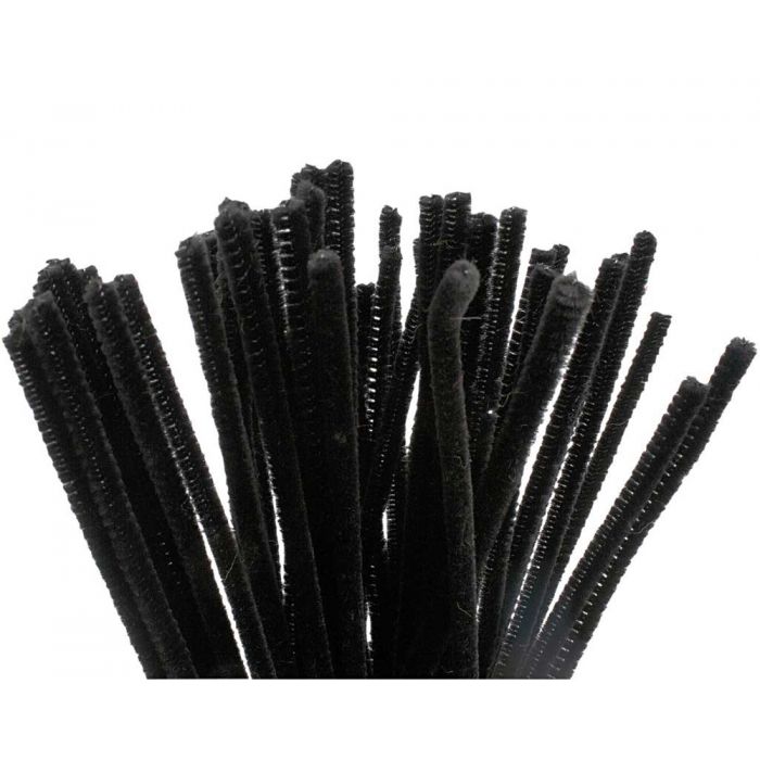 PIPECLEANER BLACK - PACK OF 50