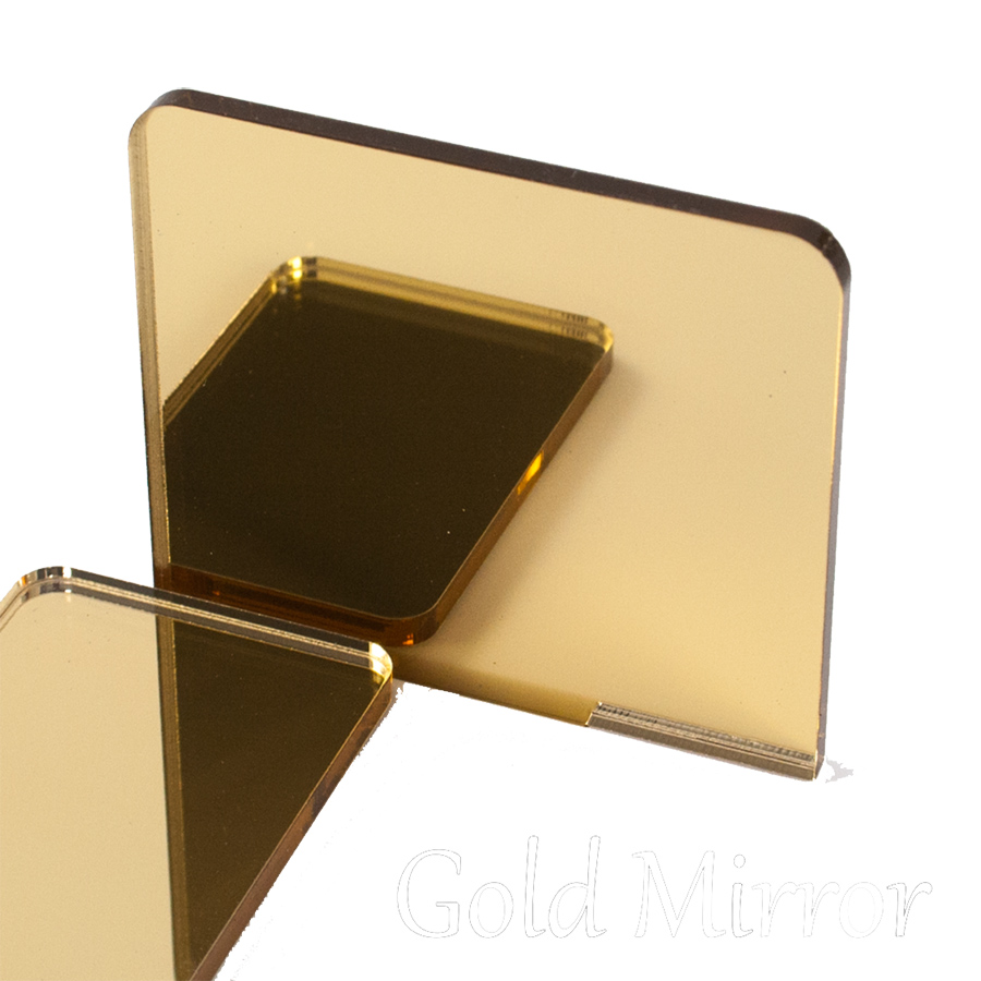 MIRROR ACRYLIC GOLD 3MM - 300X600