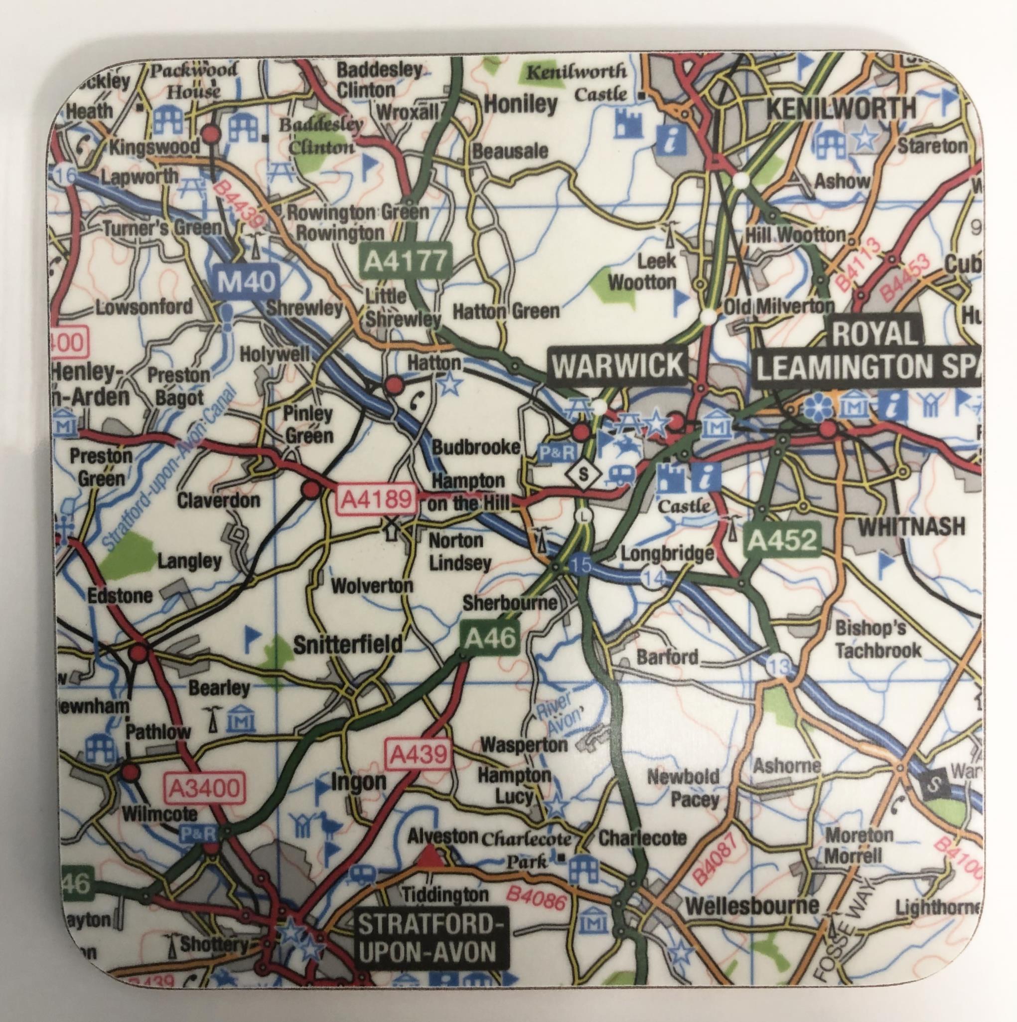COVENTRY MAP PACK OF 4 COASTERS - alternative