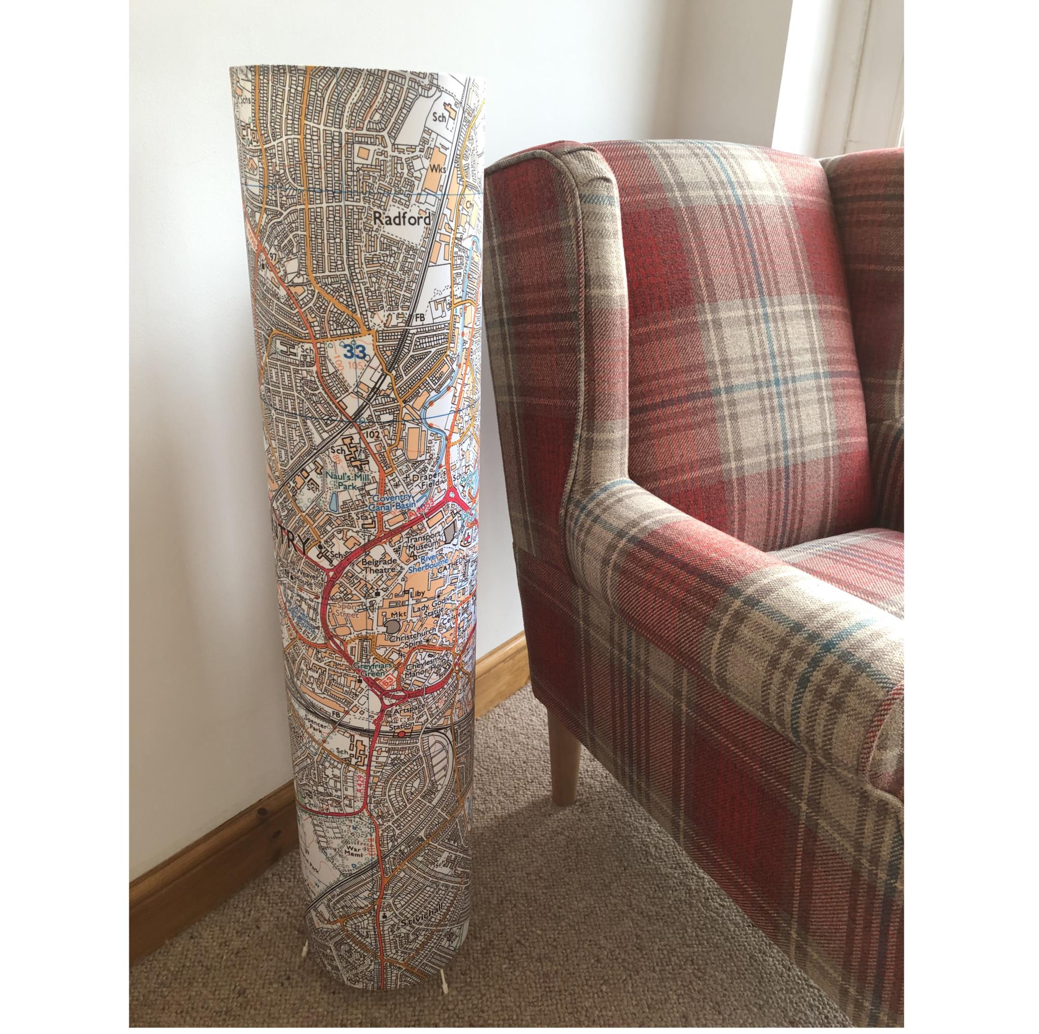 COVENTRY MAP FLOOR LAMP