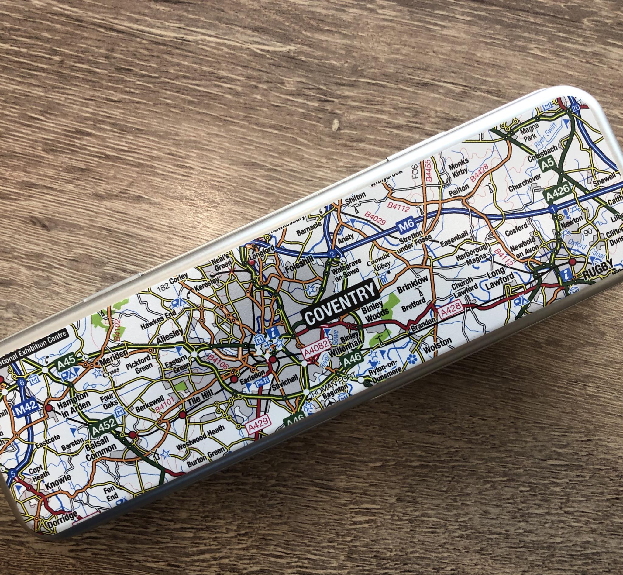 COVENTRY MAP PENCIL TIN AND PENCILS - alternative