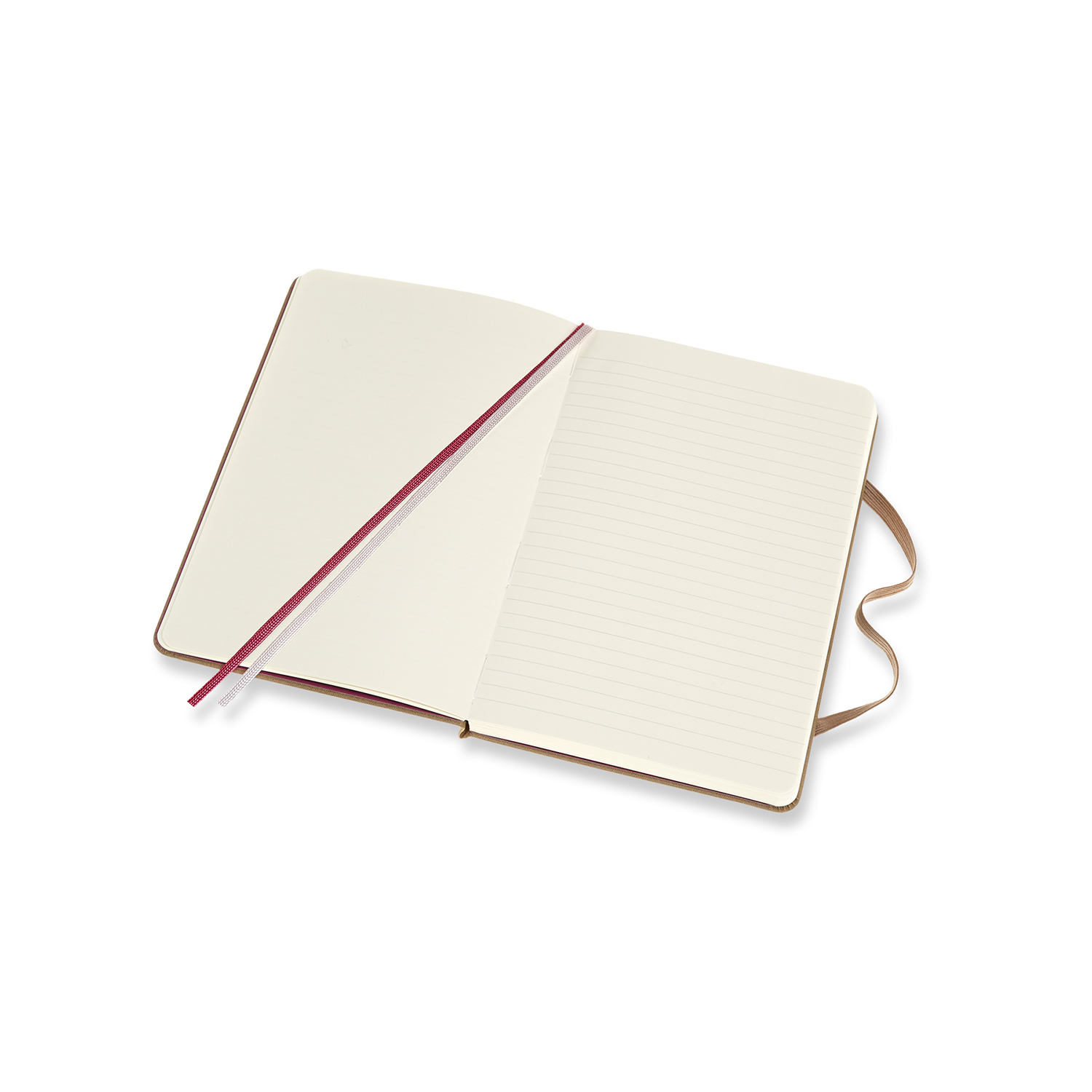 two-go notebook black medium plain and ruled kraft brown - alternative