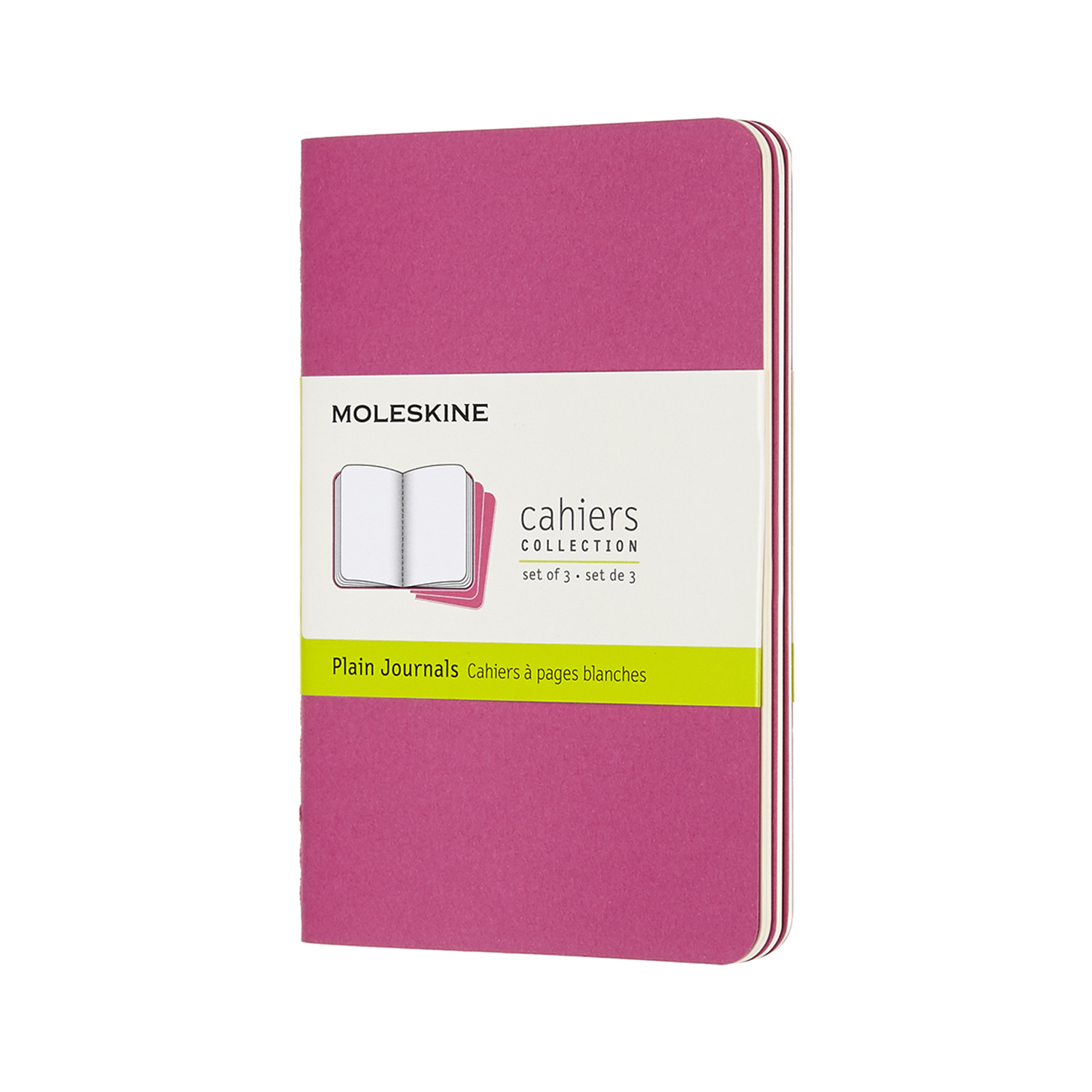 cahier journals pocket plain kinetic pink