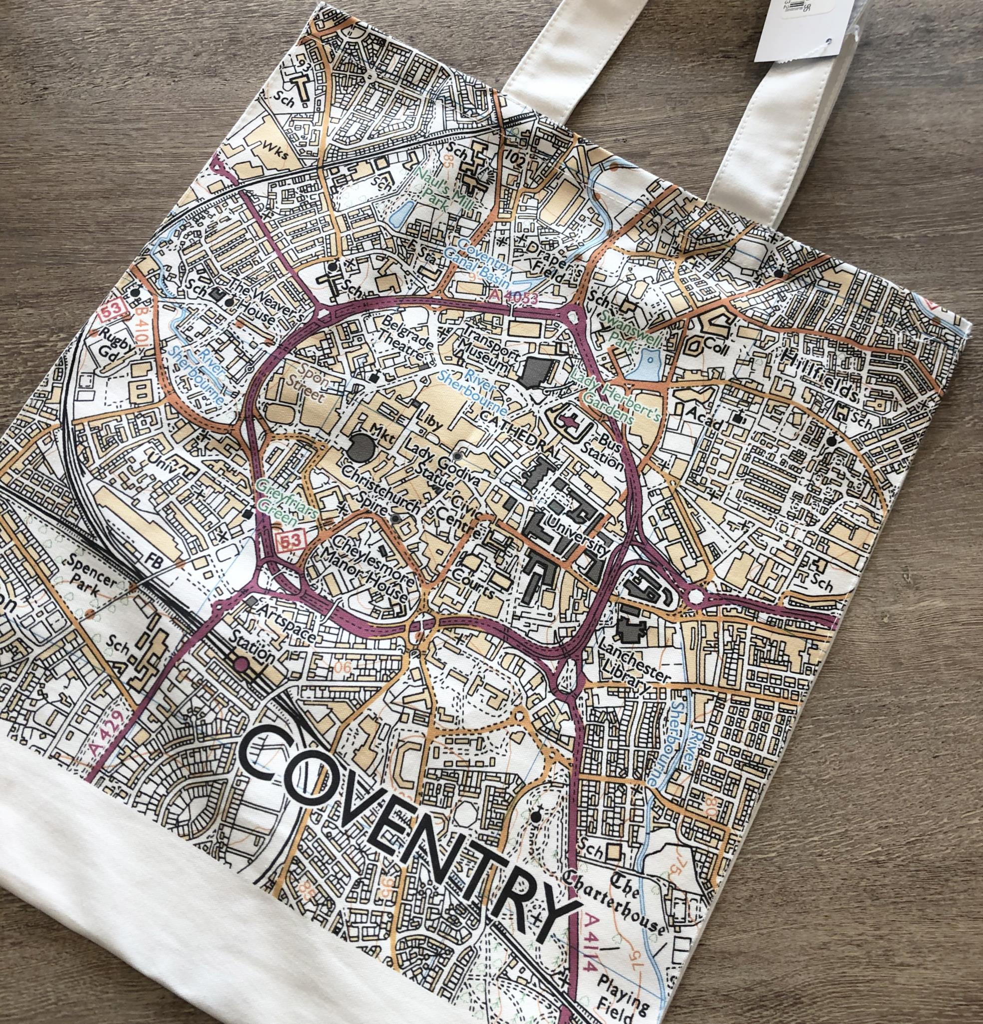 COVENTRY MAP TOTE BAG