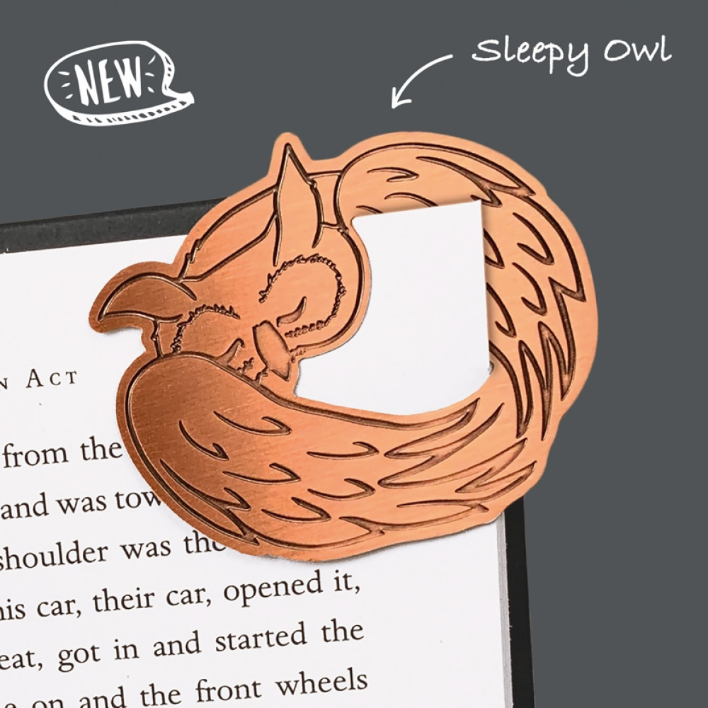 COSY CAT METAL PAGE MARKER - CURLED UP CORNERS - alternative
