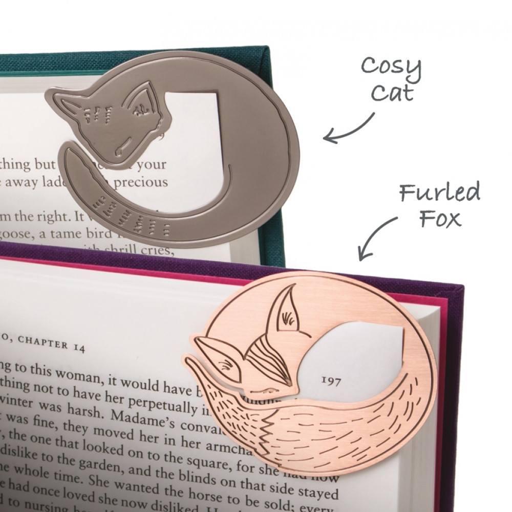 FURLED FOX METAL PAGE MARKER - CURLED UP CORNERS