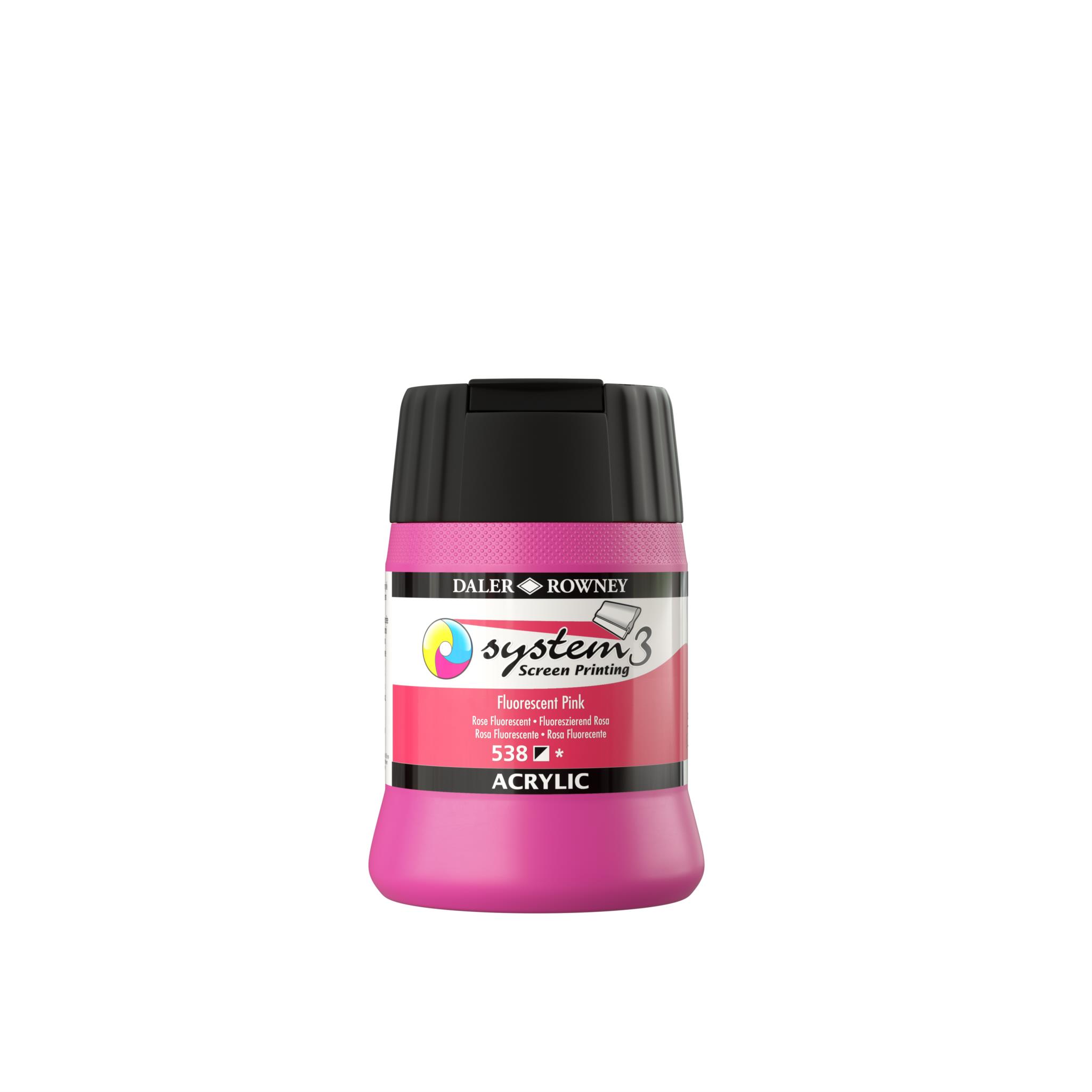 SYSTEM 3 SCREENPRINTING INK FLUORESCENT PINK