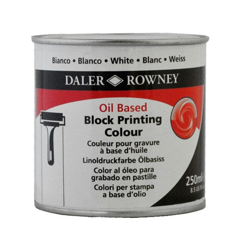 DALER ROWNEY WHITE BLOCK PRINTING INK OIL BASED