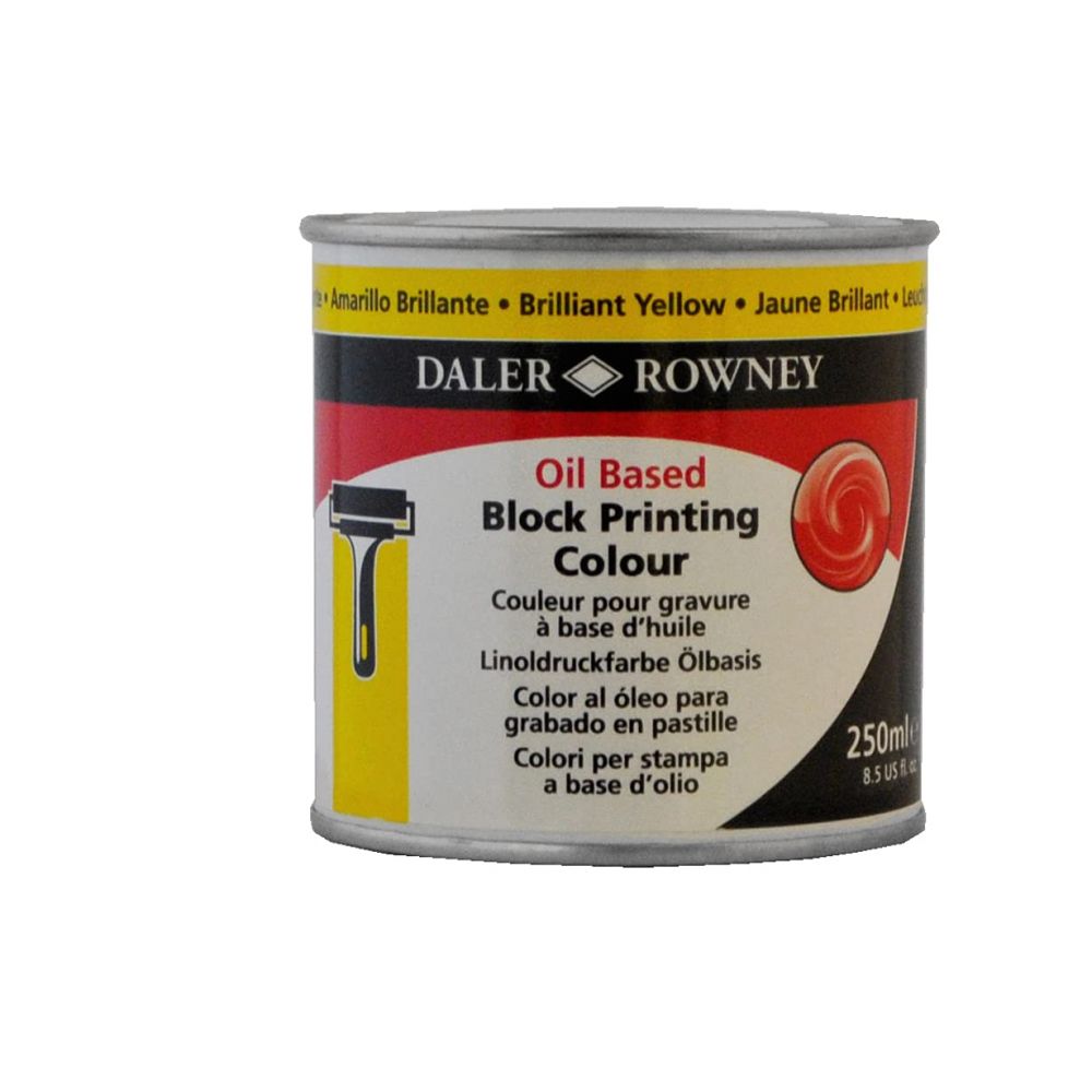 DALER ROWNEY YELLOW BLOCK PRINTING INK OIL BASED