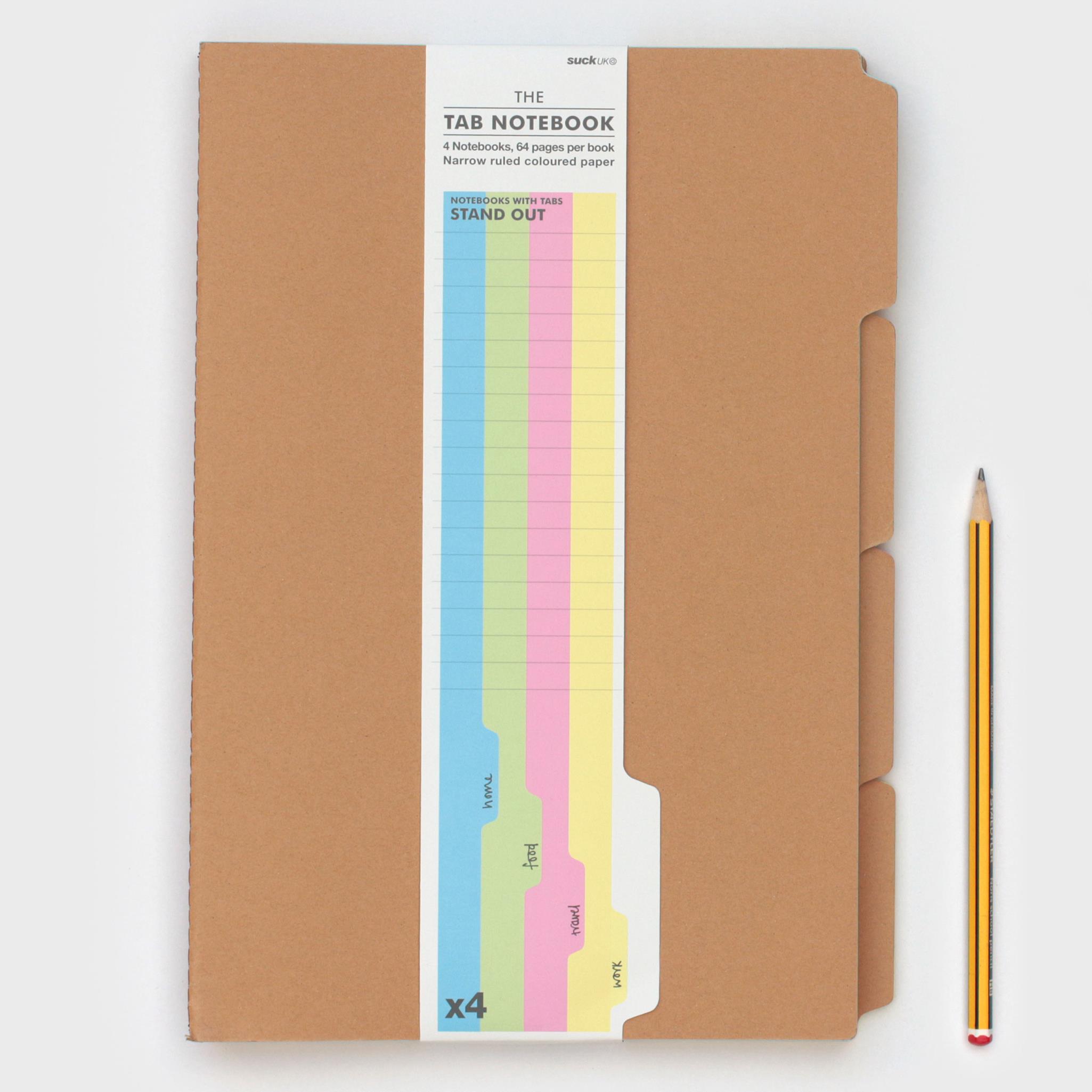 A5 TAB NOTEBOOKS SET OF 4