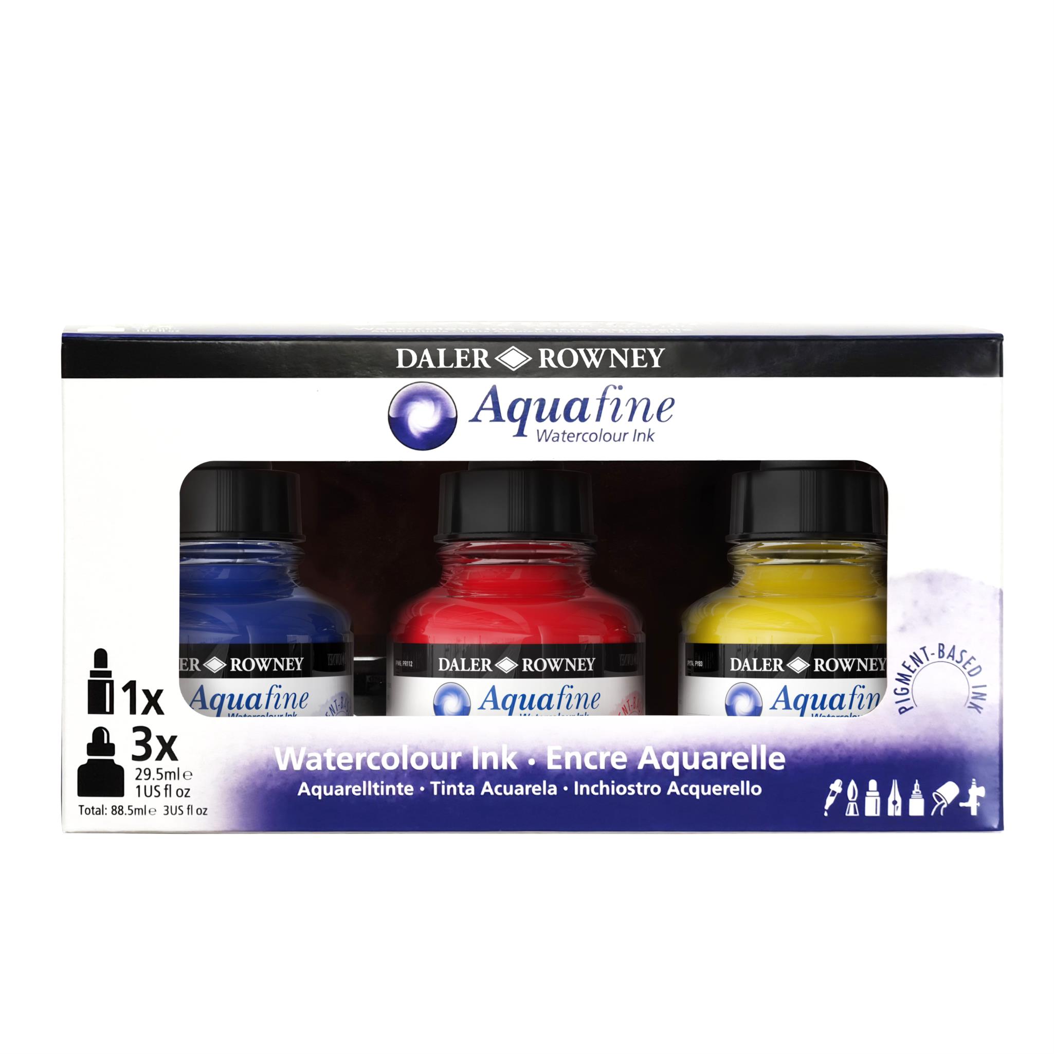 AQUAFINE WATERCOLOUR INK STARTER SET 3 X 29.5ML - alternative
