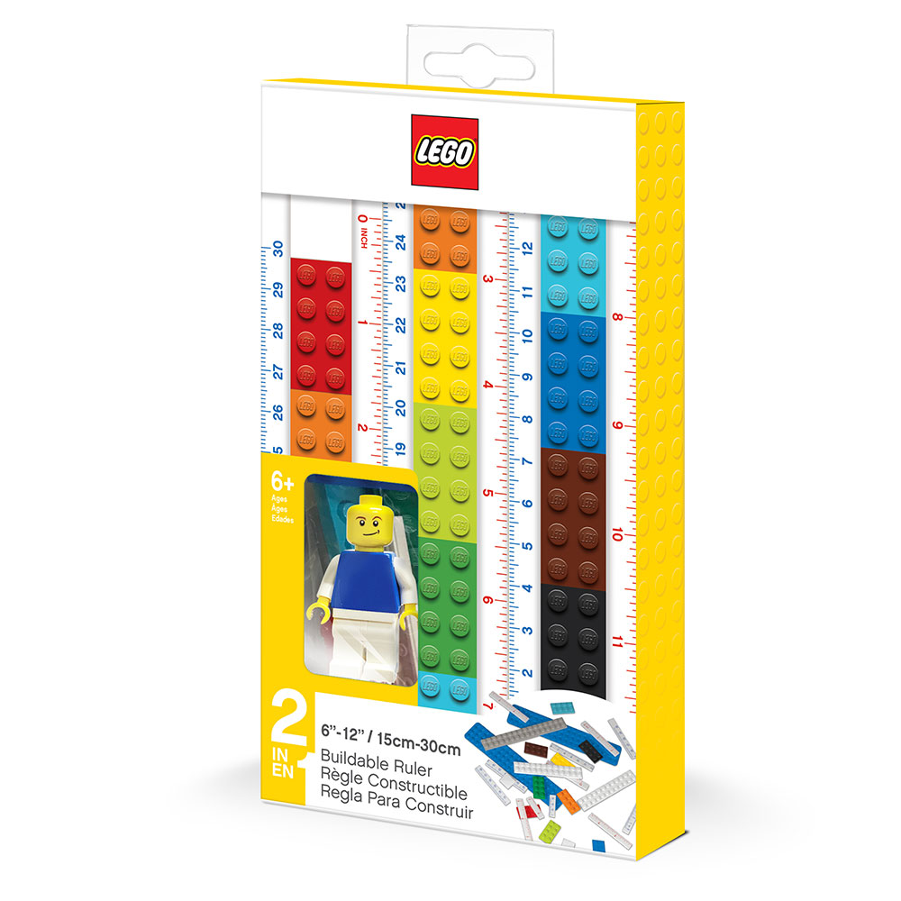 LEGO BUILDABLE RULER 15-30 CM WITH MINIFIGURE