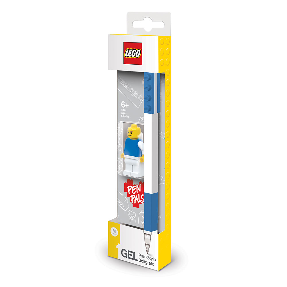LEGO BLACK GEL PEN 0.7MM WITH MINIFIGURE